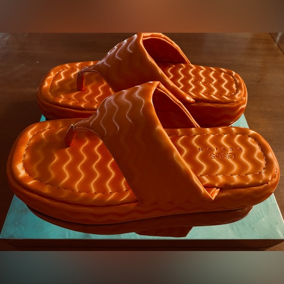 NWOB ASOS Design Francesca Flatform Sandal US7 - Picture 6 of 11